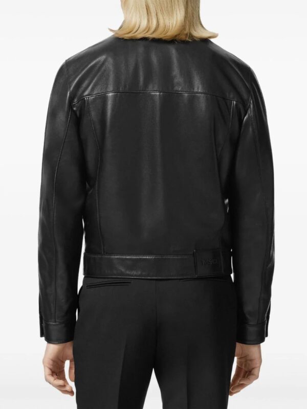 Versace  leather blouson jacket - Image 4
