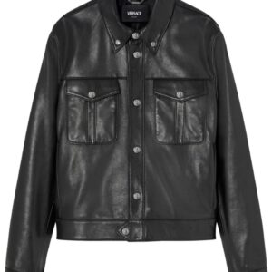 Versace  leather blouson jacket