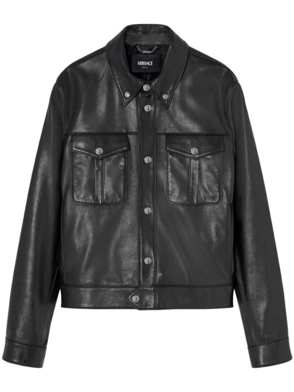 Versace  leather blouson jacket