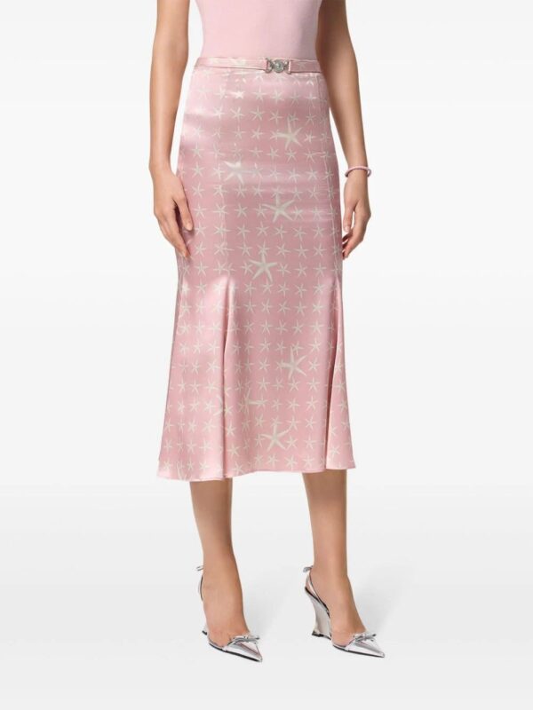 Versace  Stella Marina silk midi skirt - Image 3