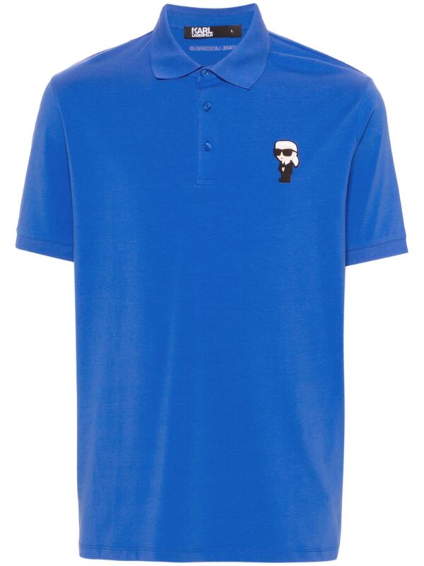 Karl Lagerfeld appliqué-logo polo shirt