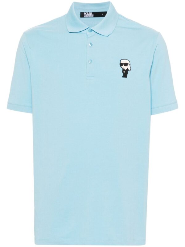 Karl Lagerfeld appliqué-logo polo shirt