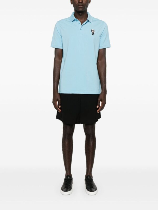 Karl Lagerfeld appliqué-logo polo shirt - Image 2