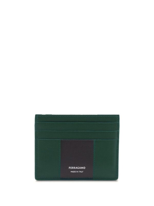 Ferragamo logo-print leather cardholder