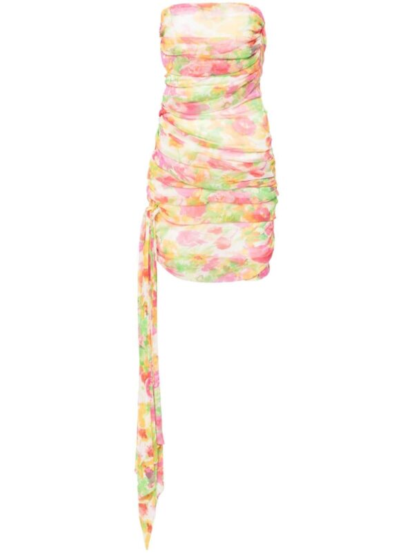 Saint Laurent floral-print mini dress