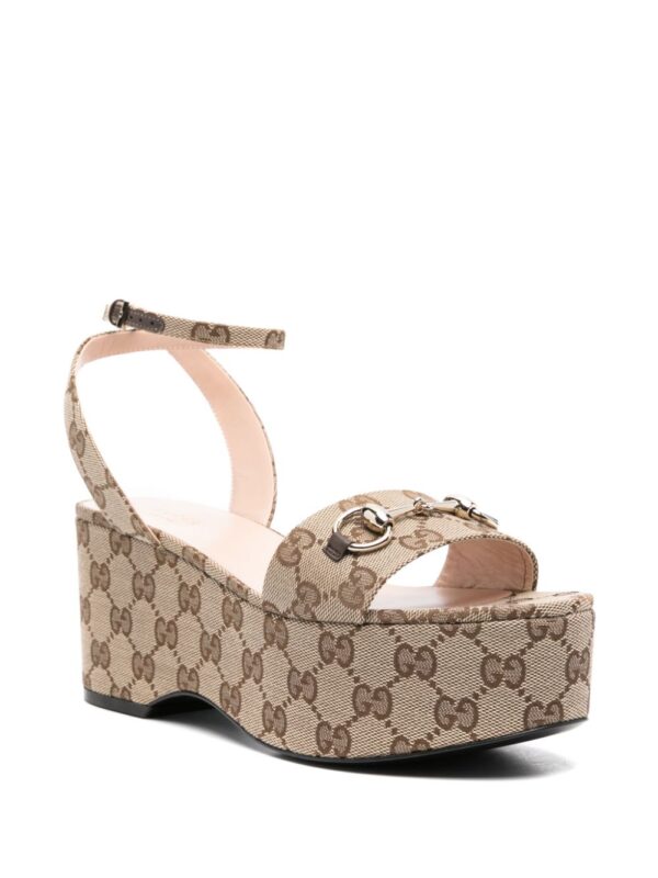 Gucci  75mm Horsebit flatform sandals - Image 2