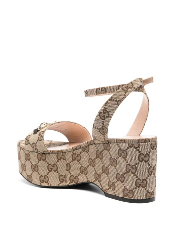 Gucci  75mm Horsebit flatform sandals - Image 3