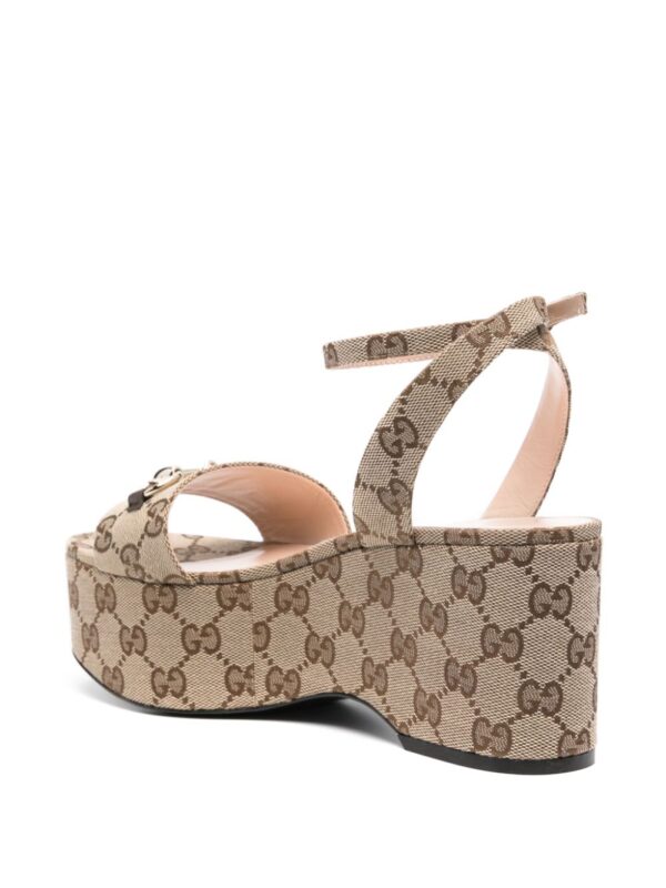 Gucci  75mm Horsebit flatform sandals - Image 3