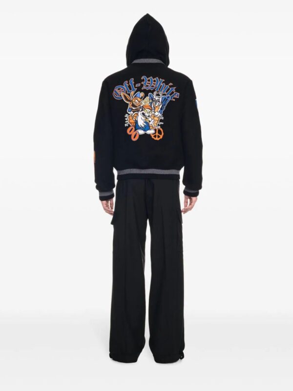 Off-White  chenille-logo bomber jacket - Image 4