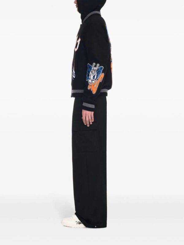 Off-White  chenille-logo bomber jacket - Image 3
