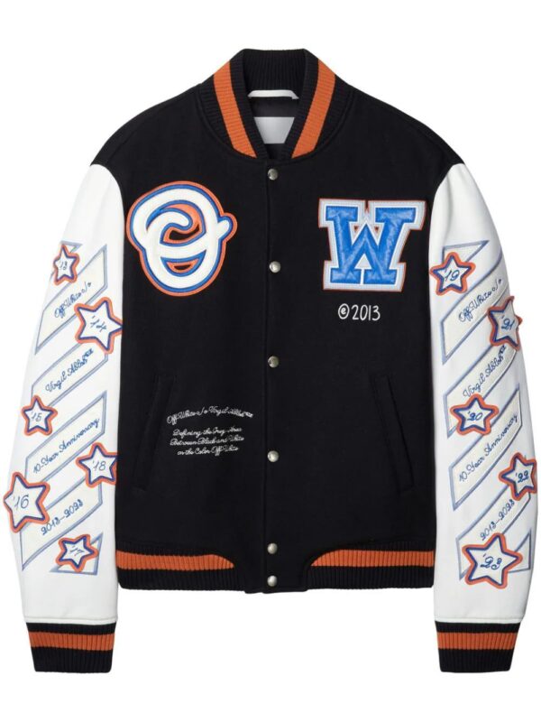 Off-White  patchwork bomber jacket