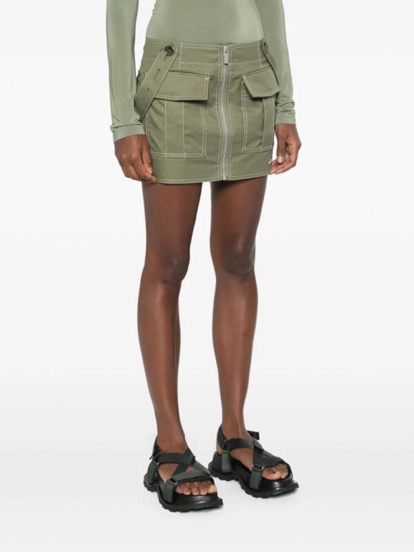 Off-White  logo-embroidered mini skirt - Image 3