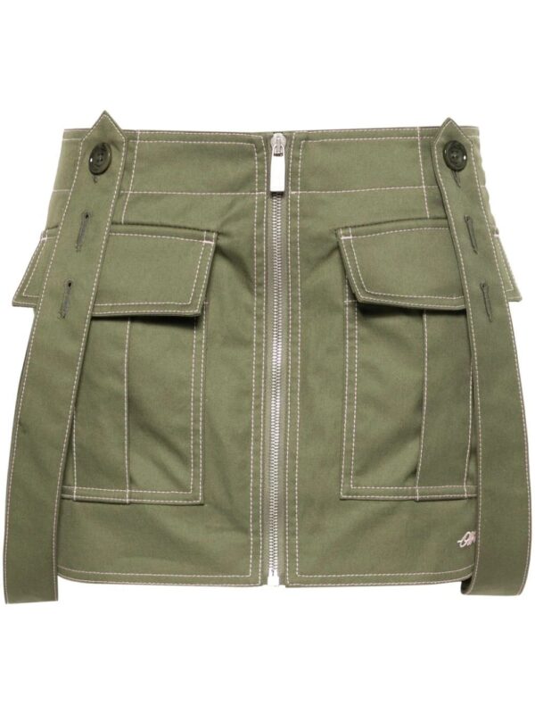 Off-White  logo-embroidered mini skirt