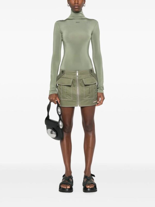 Off-White  logo-embroidered mini skirt - Image 2