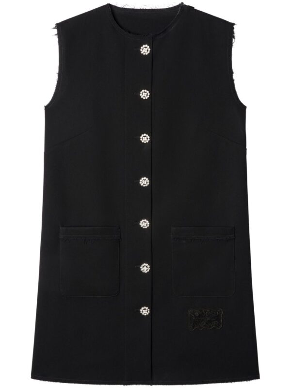 Off-White  logo-embroidered dress