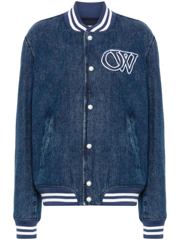 Off-White  logo-embroidered jacket