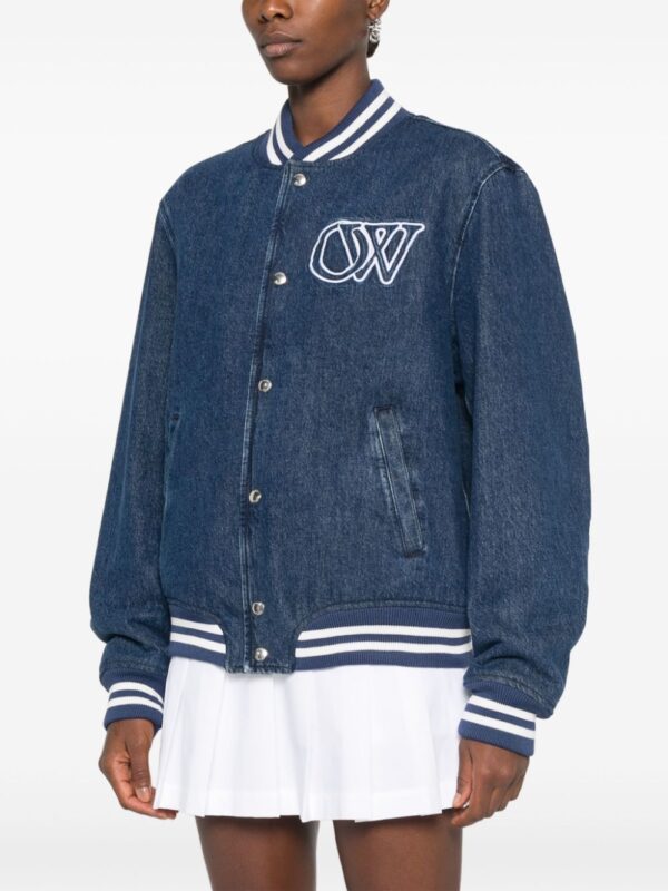 Off-White  logo-embroidered jacket - Image 3