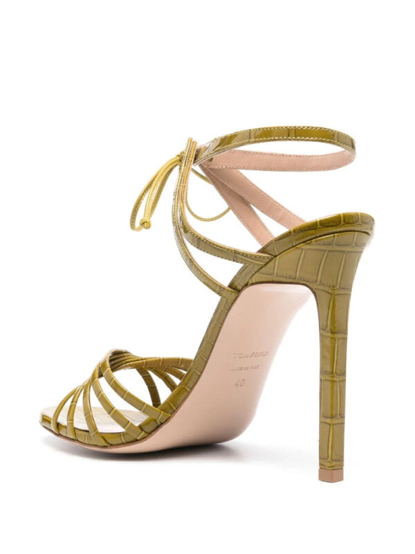 TOM FORD  120mm embossed leather sandals - Image 3