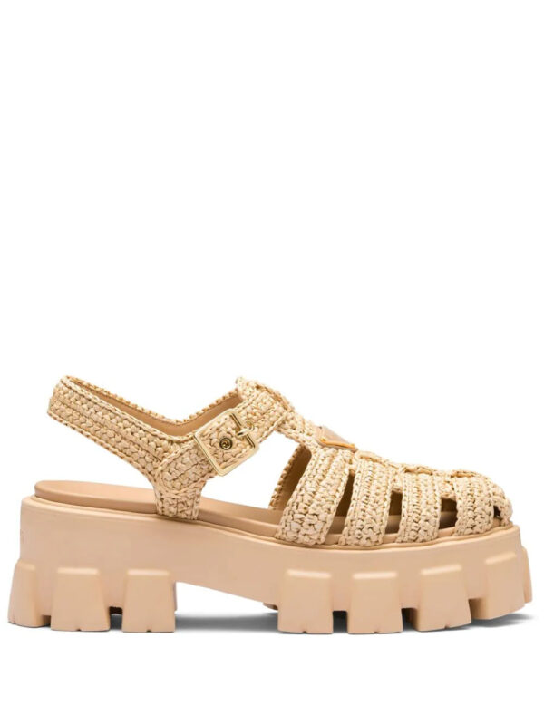 Prada  Monolith raffia sandals