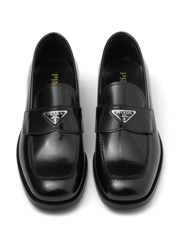 Prada  logo plaque loafers - Image 4
