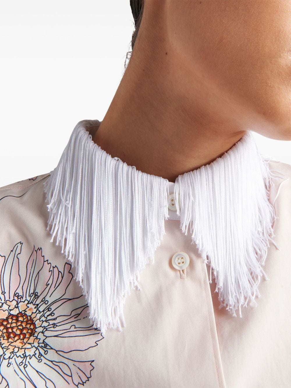 Prada Gerbera-print cotton shirt - Image 4