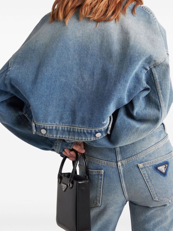 Prada  low-rise organic-denim jeans - Image 4