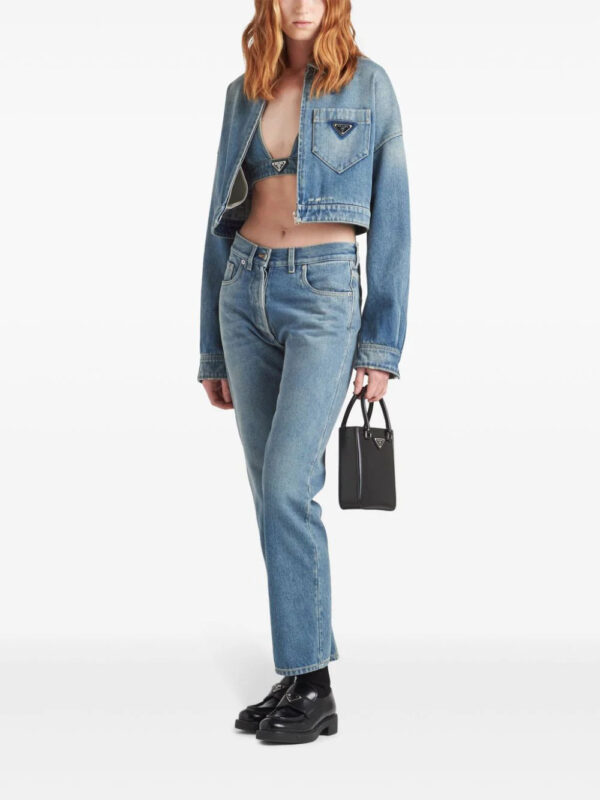 Prada  low-rise organic-denim jeans - Image 2