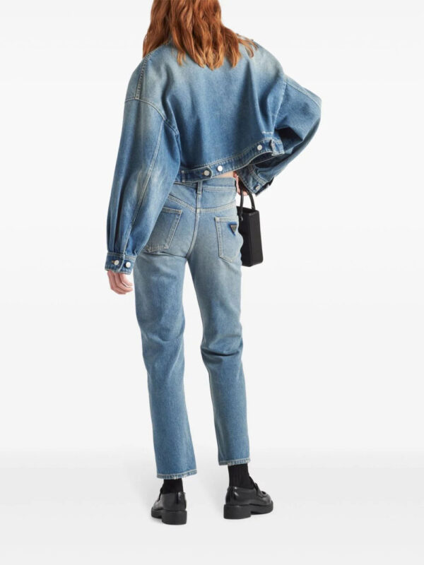 Prada  low-rise organic-denim jeans - Image 3