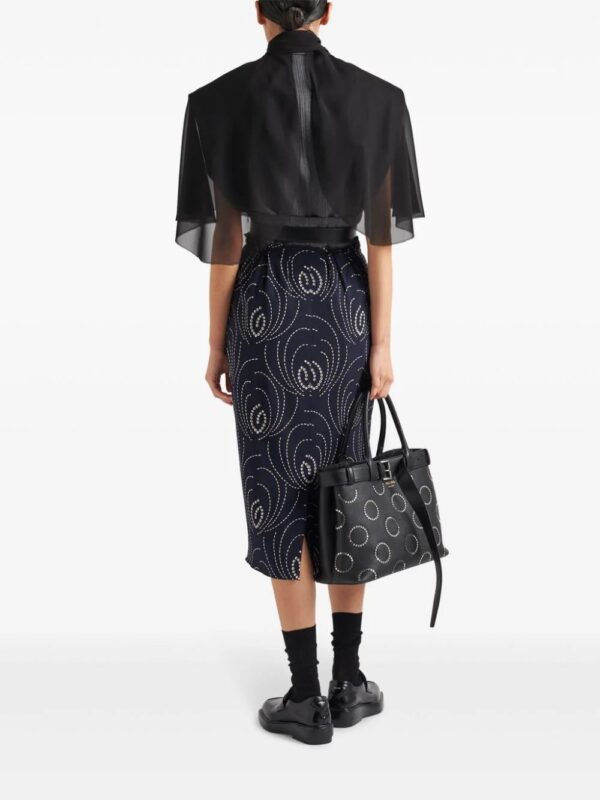 Prada  geometric-print pencil skirt - Image 3