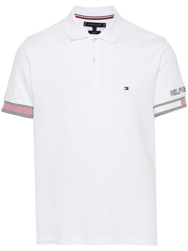 Tommy Hilfiger logo-embroidered cotton polo shirt