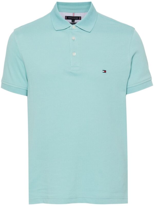 Tommy Hilfiger embroidered-logo piqué polo shirt
