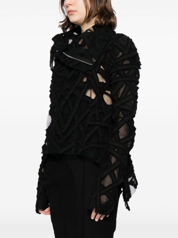 Rick Owens  textured biker jacket - Image 3
