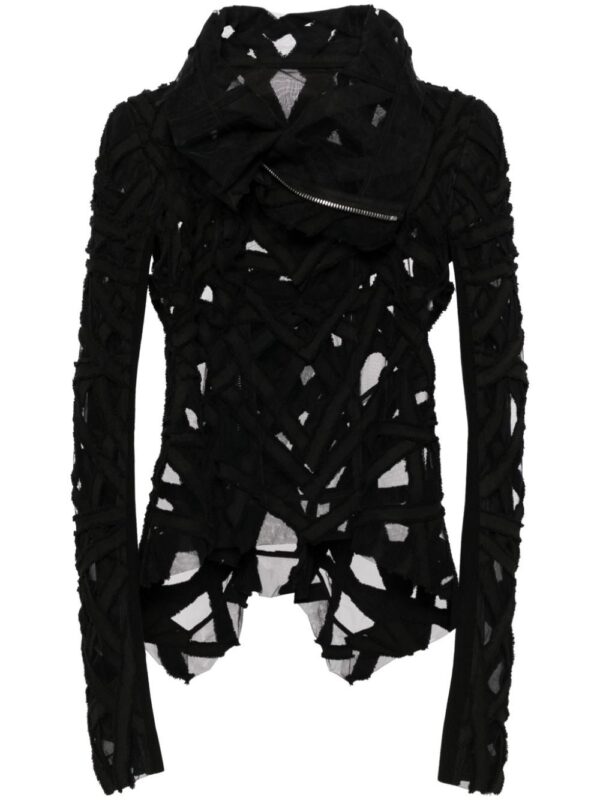 Rick Owens  textured biker jacket