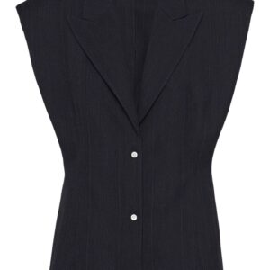 Prada sleeveless wool blazer