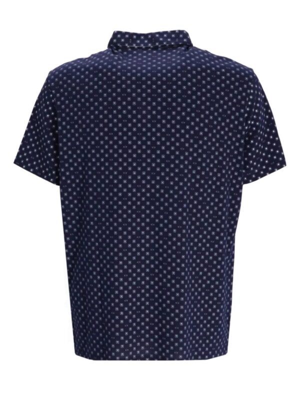 Armani Exchange  geometric-pattern cotton polo shirt - Image 2