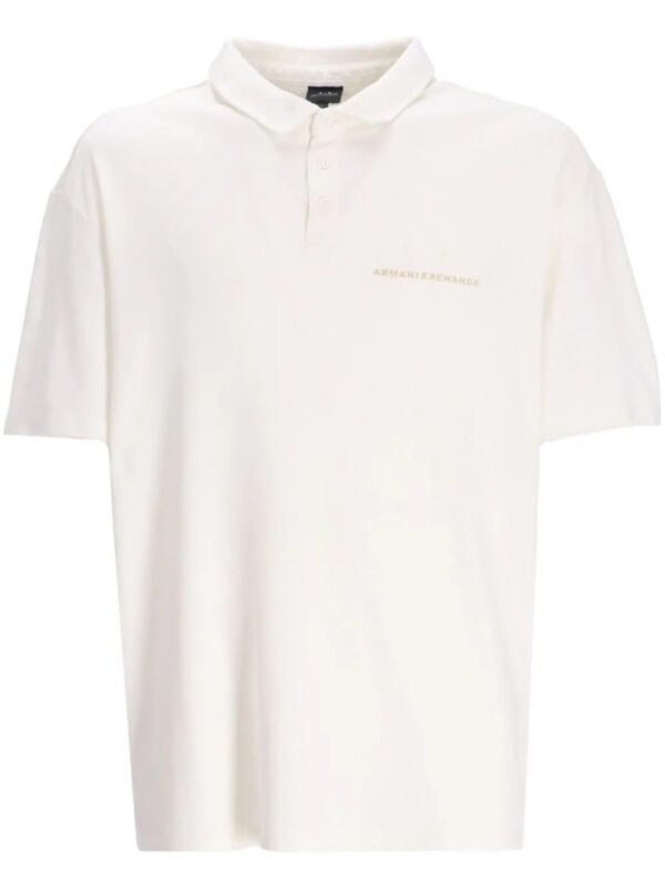 Armani Exchange  logo-print cotton polo shirt