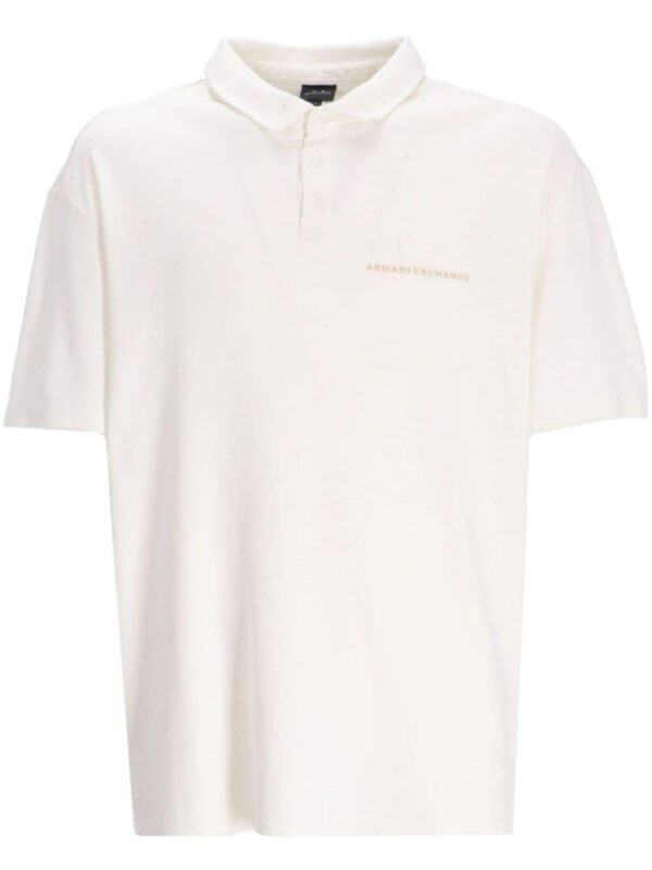 Armani Exchange logo-print cotton polo shirt