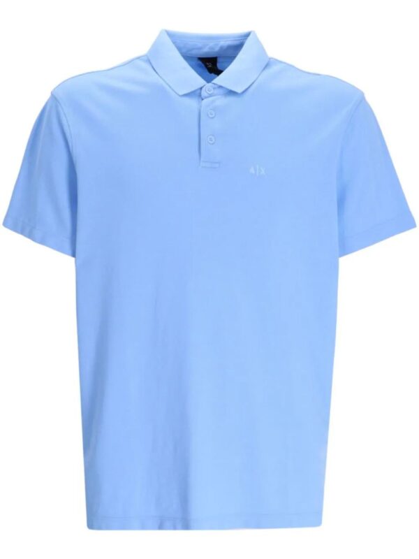 Armani Exchange  logo-print cotton polo shirt