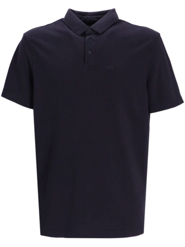 Armani Exchange logo-print cotton polo shirt