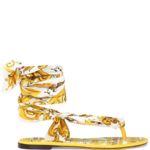 Dolce & Gabbana  Majolica-print thong sandals