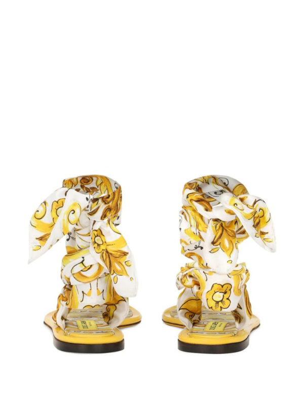 Dolce & Gabbana  Majolica-print thong sandals - Image 3