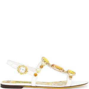 Dolce & Gabbana  Bianca leather sandals