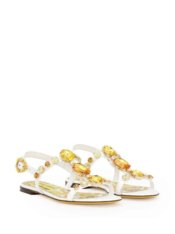 Dolce & Gabbana  Bianca leather sandals - Image 2