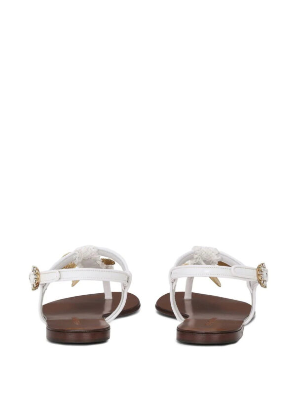 Dolce & Gabbana  votive-appliqué raffia sandals - Image 3