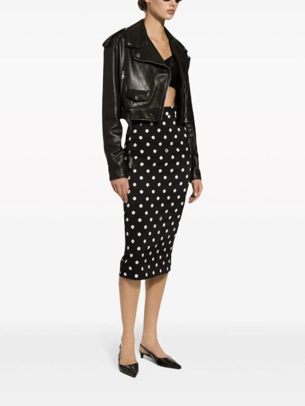 Dolce & Gabbana  polka-dot pencil skirt - Image 3