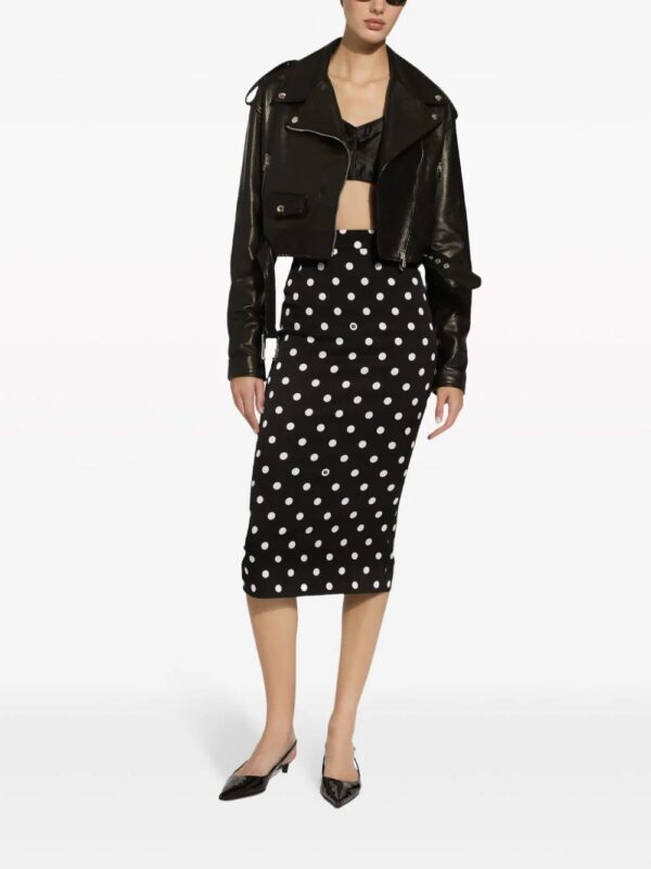 Dolce & Gabbana  polka-dot pencil skirt - Image 2