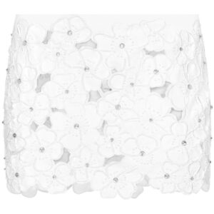Dolce & Gabbana  floral-embroidery miniskirt