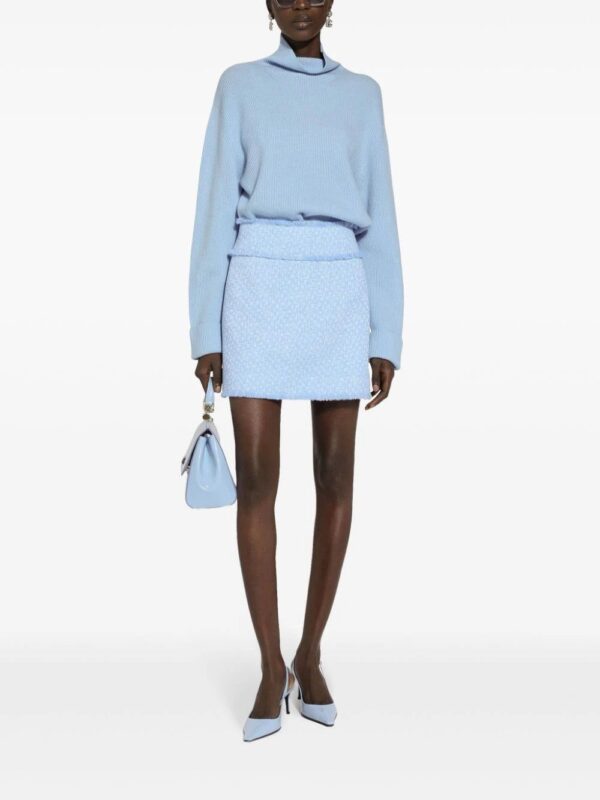 Dolce & Gabbana  high-rise bouclé flared skirt - Image 3