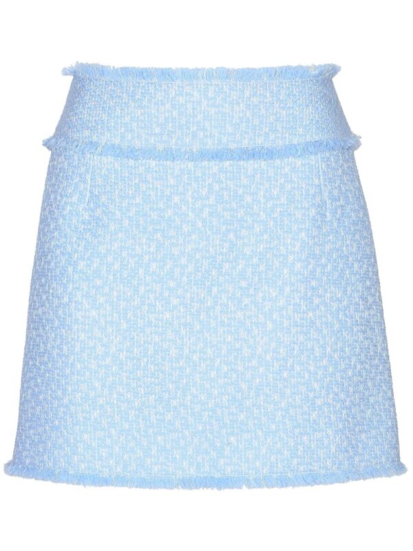 Dolce & Gabbana  high-rise bouclé flared skirt