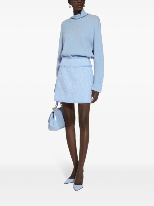 Dolce & Gabbana  high-rise bouclé flared skirt - Image 2